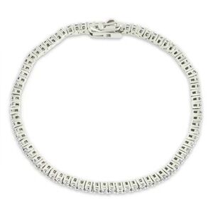 Sterling Forever Mirabell CZ Tennis Bracelet - Silver